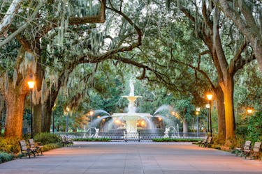 Um tour autoguiado em áudio pelo coração do distrito histórico de Savannah